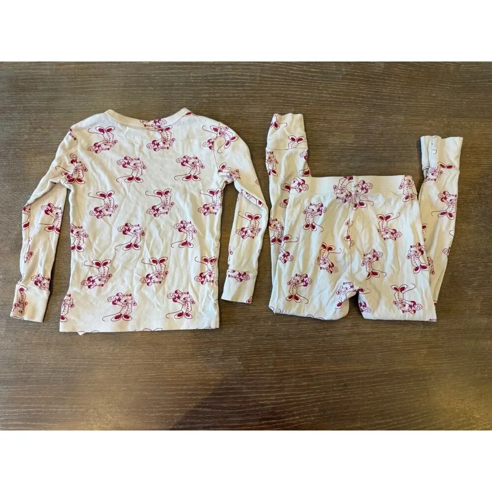 Disney x Gap Kids Minie Mouse Pajama PJ Set Girls size 6